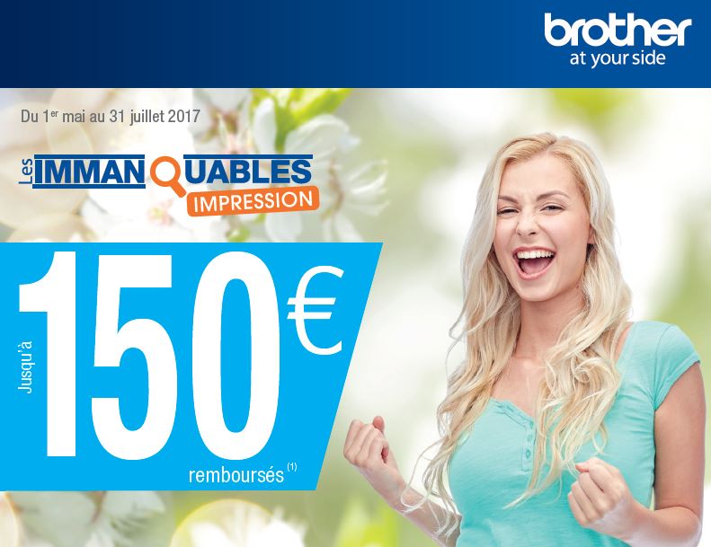 Offre de remboursement Brother de Mai à juillet 2017